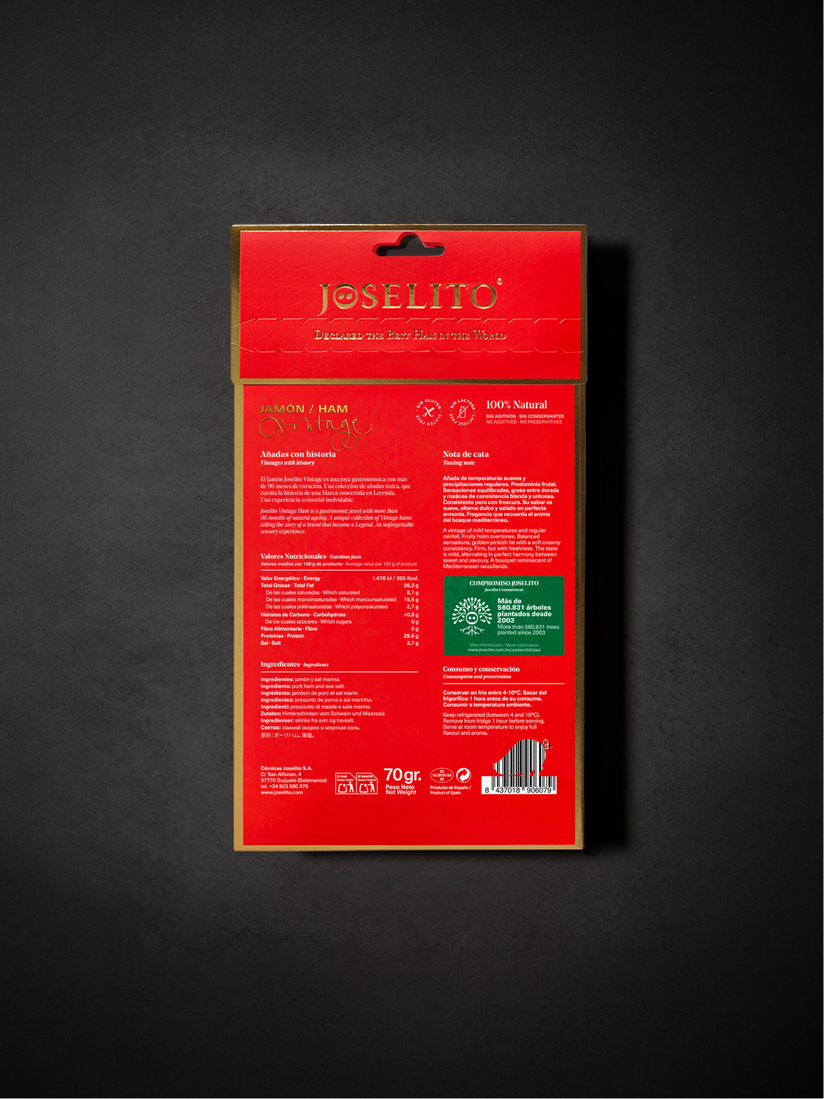 Jamón Joselito Vintage Loncheado