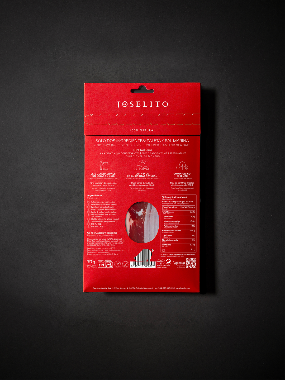 Paleta Joselito Gran Reserva Loncheada