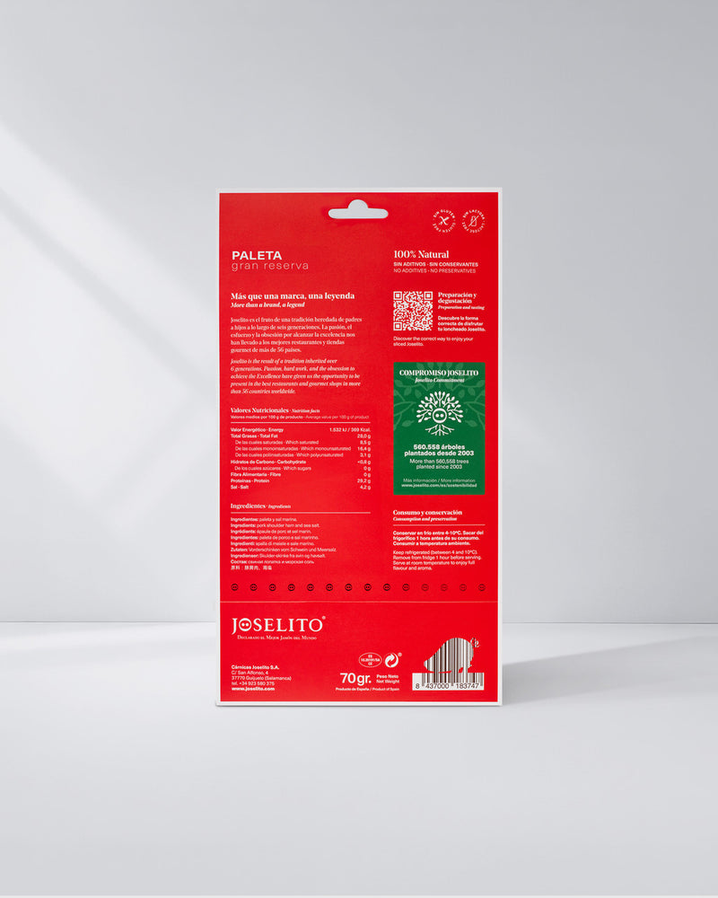 Paleta Joselito Gran Reserva Fatiada